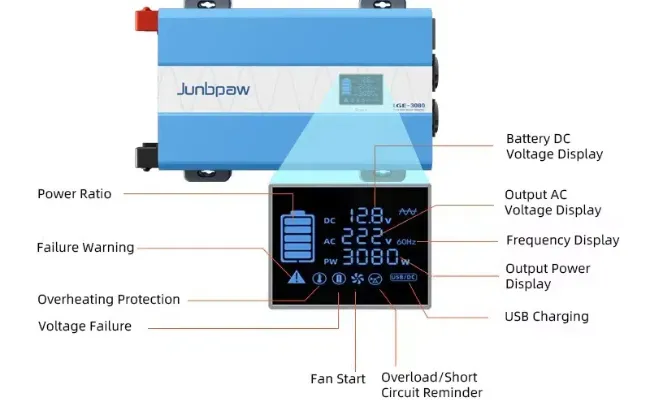 pure sine wave inverter power inverter with ac transfer