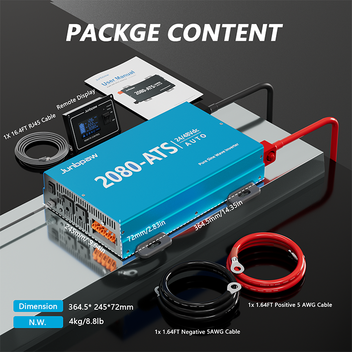 24V/48V Dual Voltage Universal Inverter with ATS