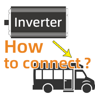 How to connect the inverter to the car battery